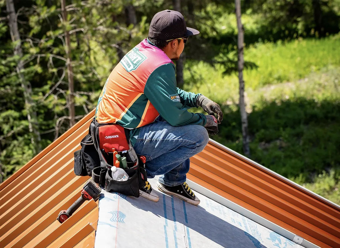 Metal roof upgrade for Sandpoint house