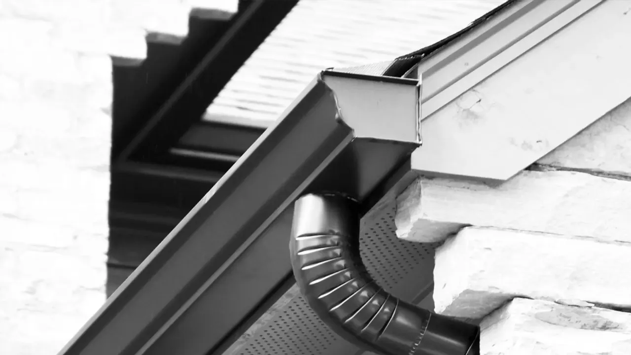 Clean white gutters on a Post Falls home