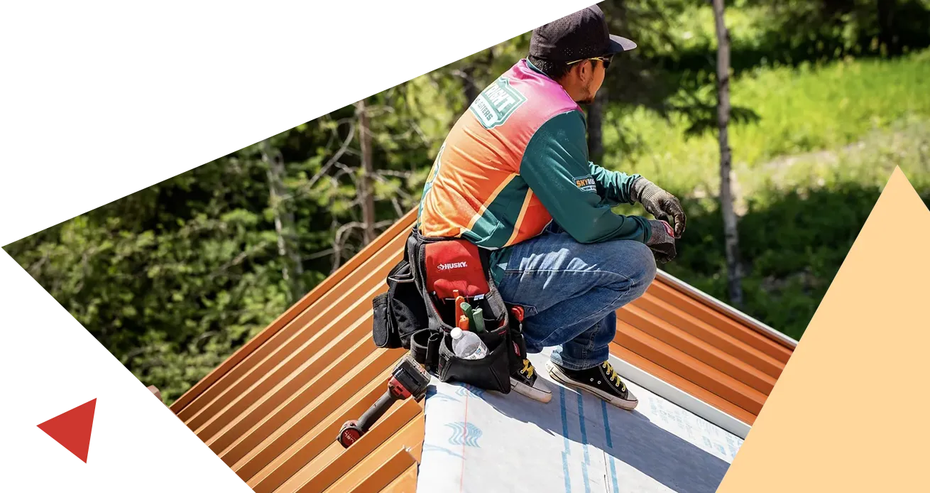 Coeur d'Alene home with modern metal roofing